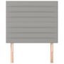 Voir la diapositive 3 : VIDAXL Tetes de lit 2 pcs Gris clair 80x5x78/88 cm Tissu