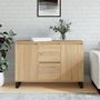 Voir la diapositive 1 : VIDAXL Buffet chene sonoma 104x35x70 cm bois d'ingenierie