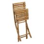 Voir la diapositive 6 : Paris Prix Chaise Pliable Design  Bambou  98cm Naturel