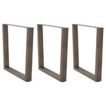 VIDAXL Pieds de table a manger forme de V 3 pcs 90x(72-73,3) cm acier