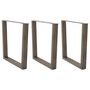 Voir la diapositive 1 : VIDAXL Pieds de table a manger forme de V 3 pcs 90x(72-73,3) cm acier