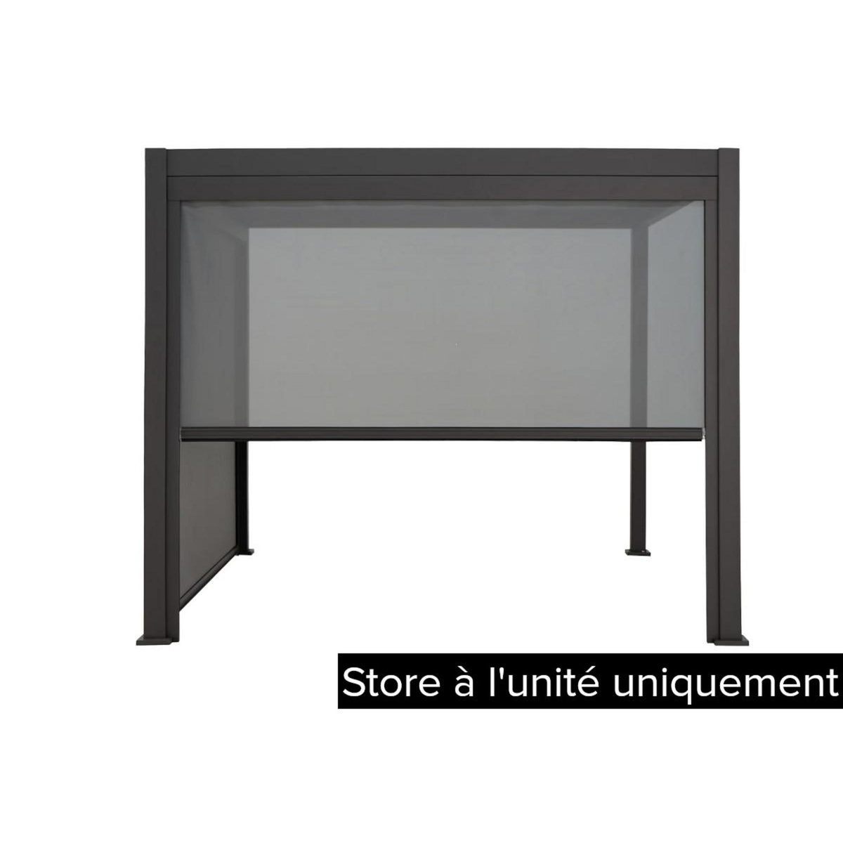 HESPERIDE Store 4 m pour pergola Evora 4 x 3 m texaline graphite - Hespéride