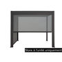 Voir la diapositive 2 : HESPERIDE Store 4 m pour pergola Evora 4 x 3 m texaline graphite - Hespéride