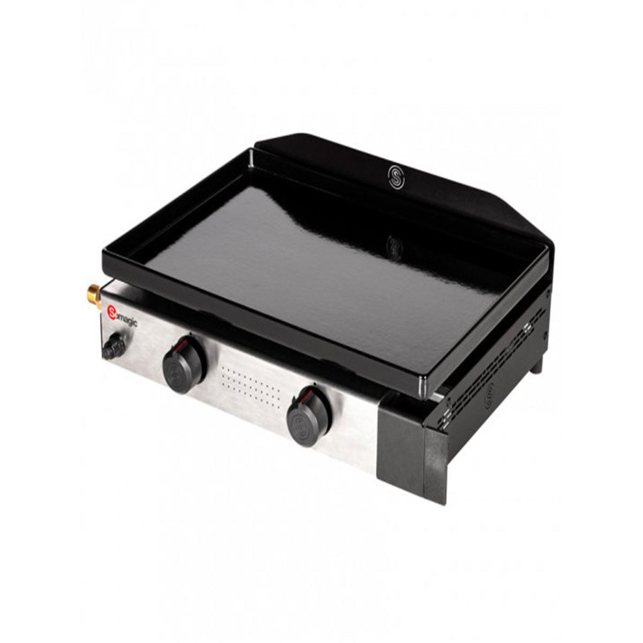 Voir la diapositive 2 : SOMAGIC Plancha gaz 2 brûleurs solia 200 - somagic