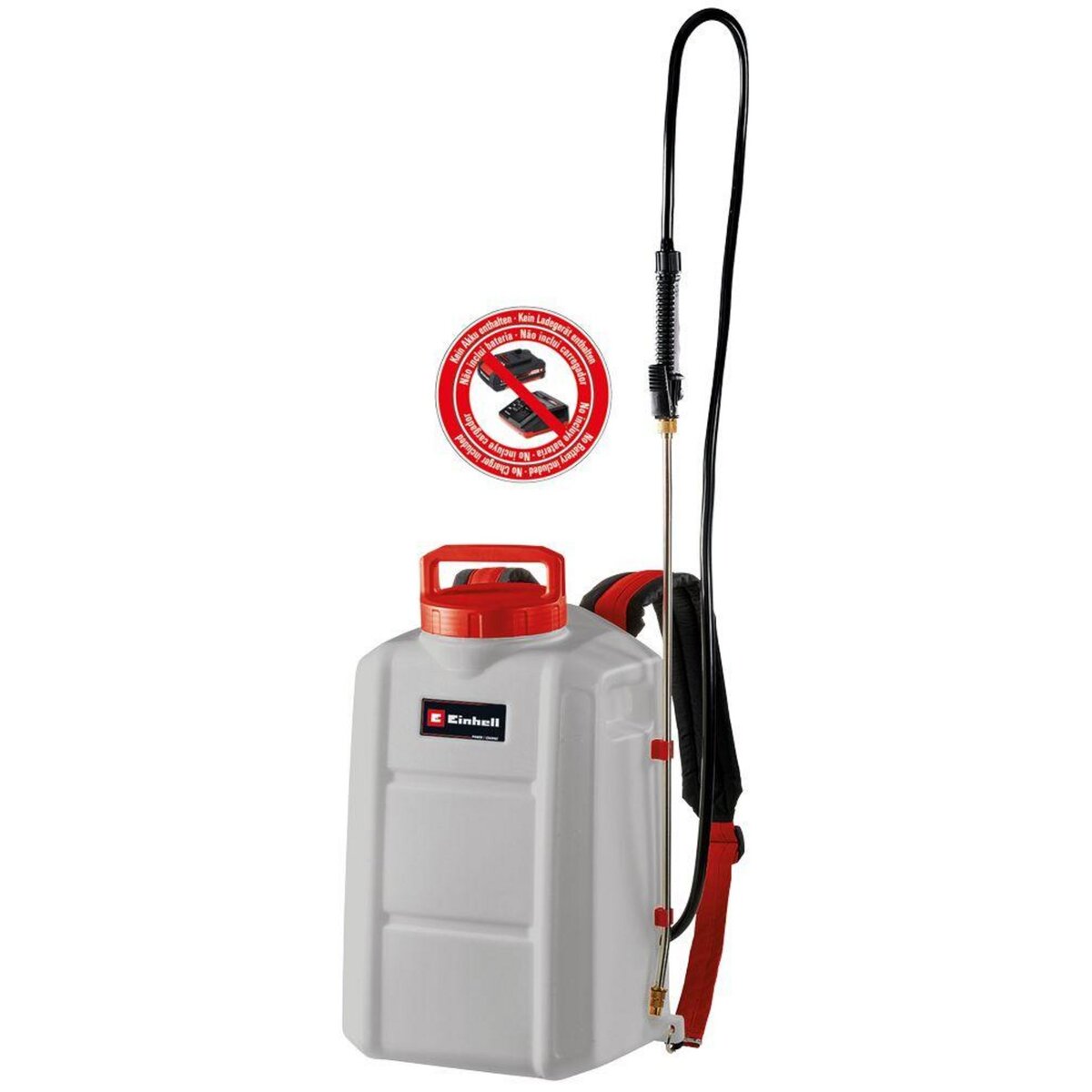 Einhell Pulvérisateur dorsal sans fil GE-WS 18/150 Li - Capacité 15 L - Débit 102 L/h - sans batterie