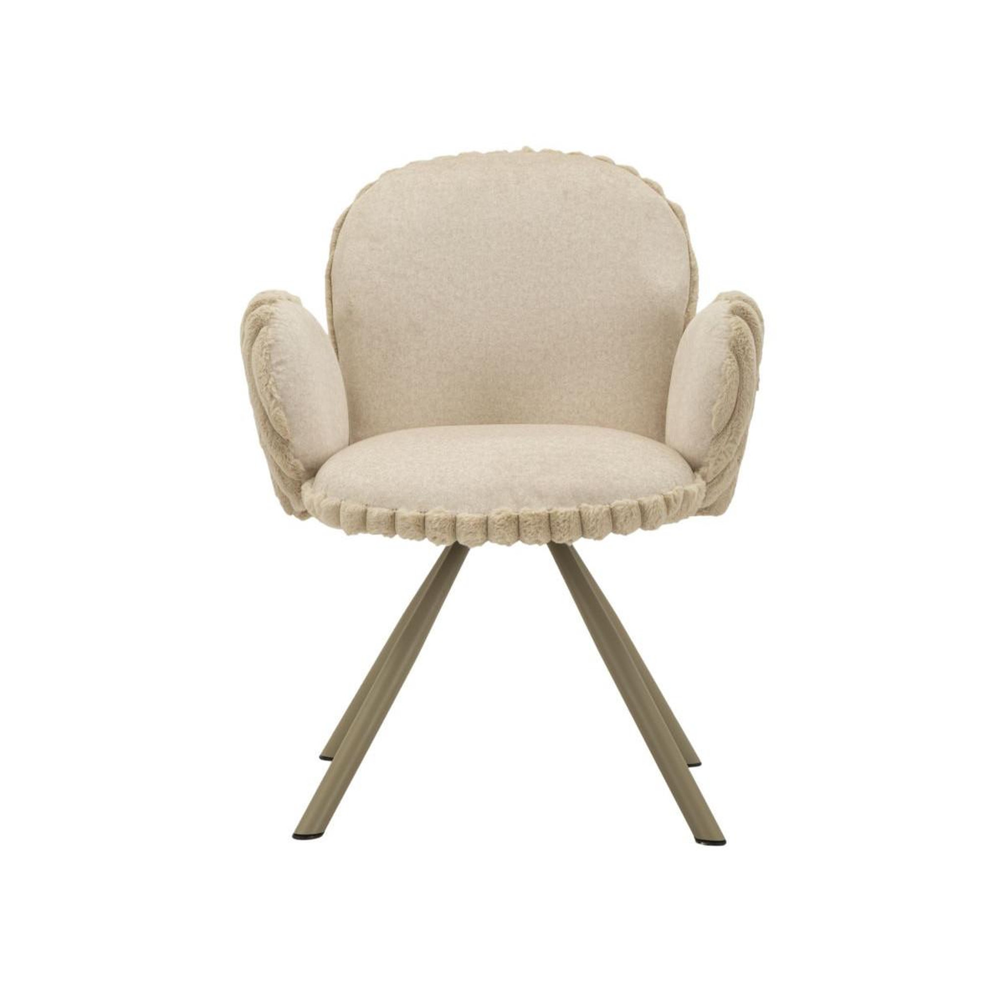 Voir la diapositive 3 : Paris Prix Lot de 2 chaises design  stoccolma  83cm crème