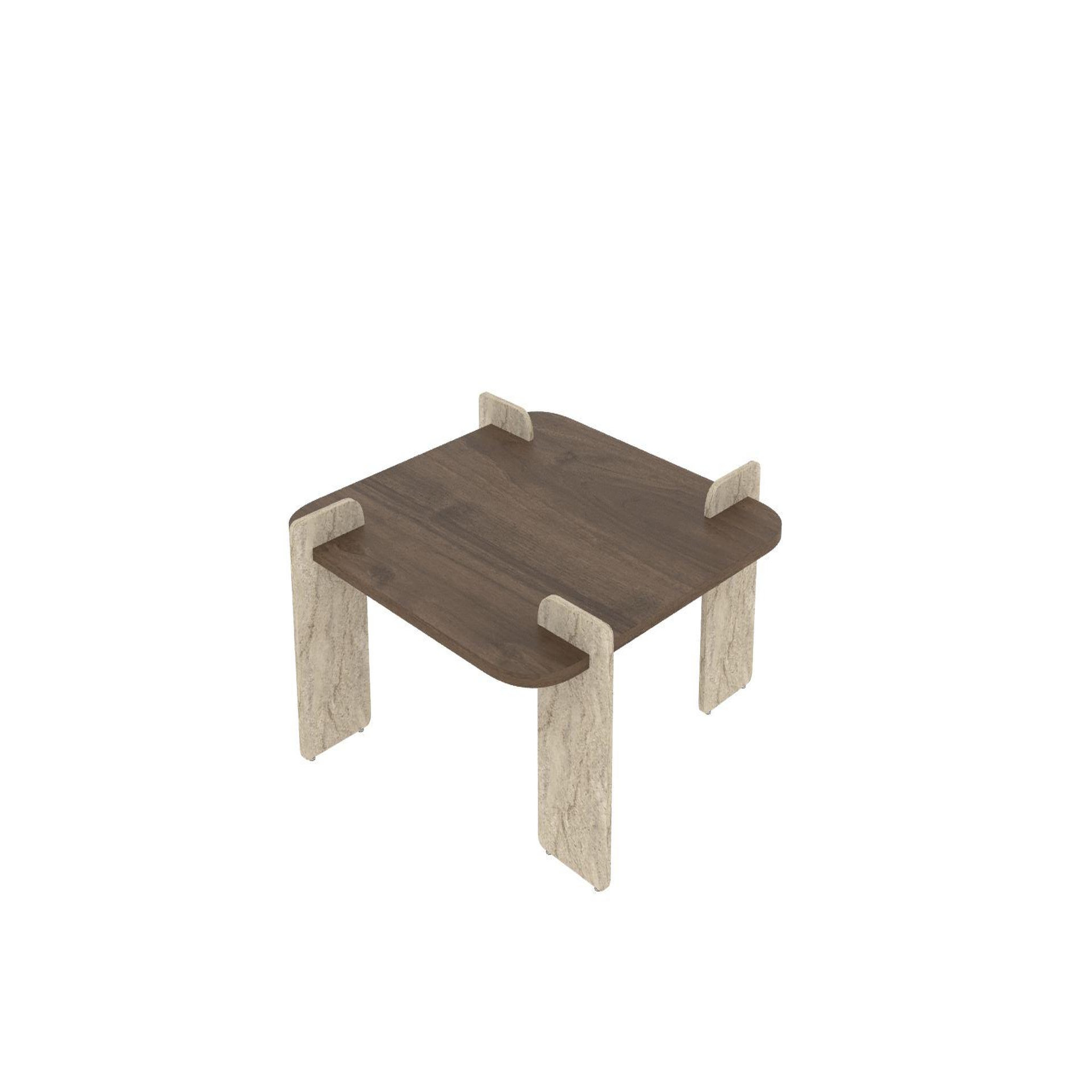 Habitat et Jardin Table basse en bois  afrolli  - 90 x 90 x 35 cm - marron