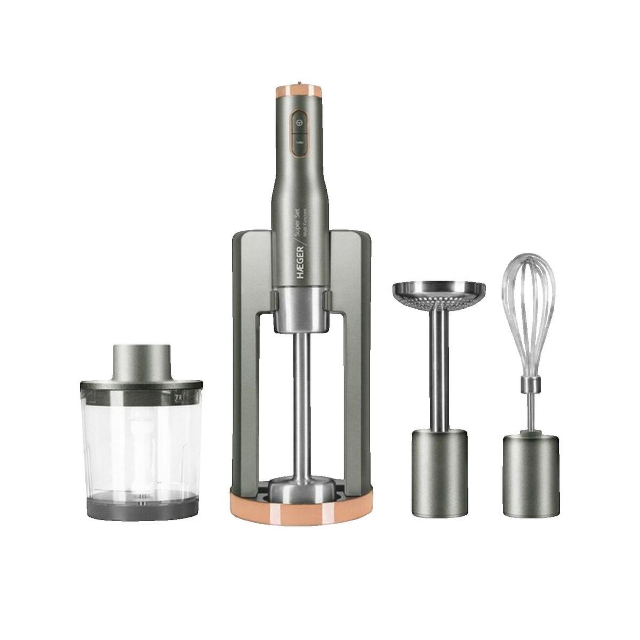 HAGER Mixeur plongeant Haeger Super Set gris 800 watts