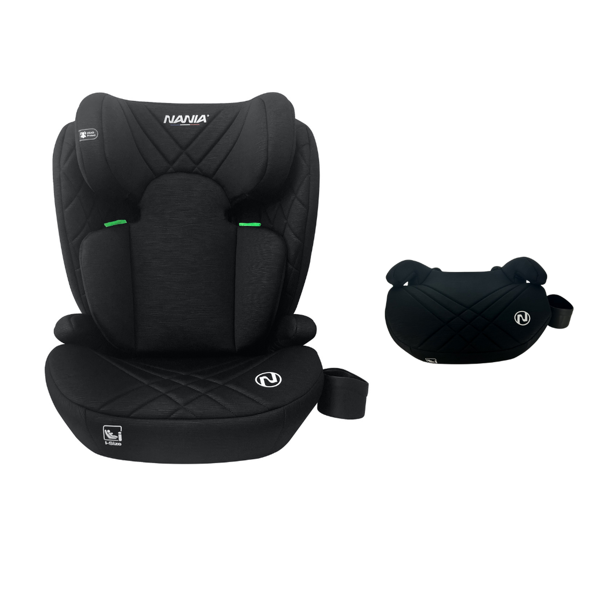 Voir la diapositive 1 : NANIA NANIA Siège Auto enfant Sienna I-size 100-150 cm-env 4-12 ans -Protection Latérale - Appui-tête Réglable- Porte gobelet