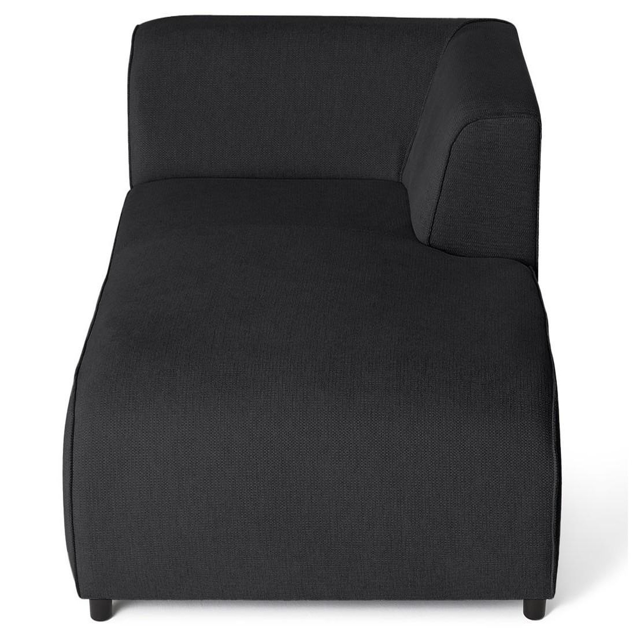 Voir la diapositive 3 : LISA DESIGN Suaro - module d'assise méridienne droit en tissu texturé