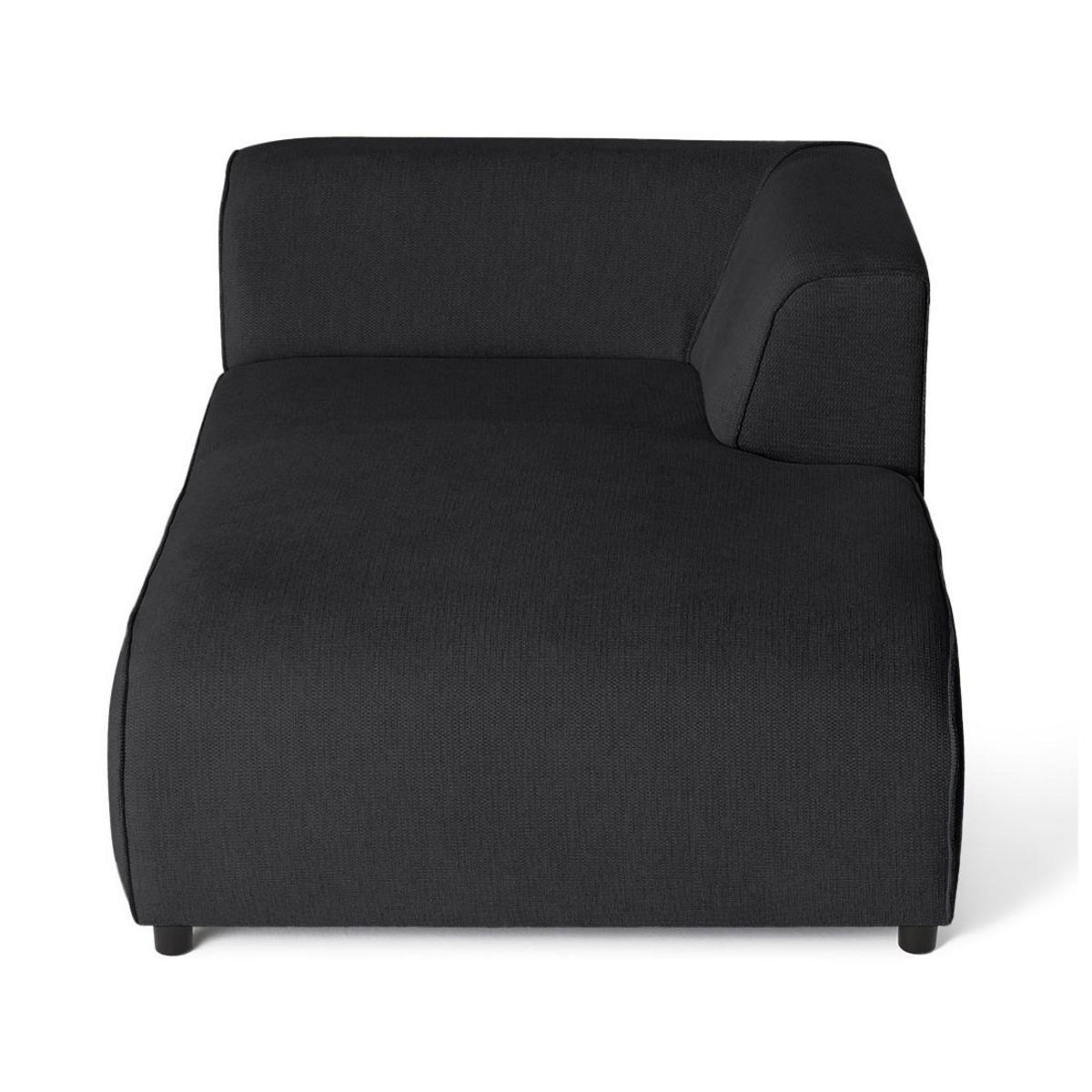 LISA DESIGN Suaro - module d'assise méridienne droit en tissu texturé