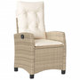 Voir la diapositive 5 : VIDAXL Ensemble a manger de jardin avec coussins 5pcs Beige poly rotin