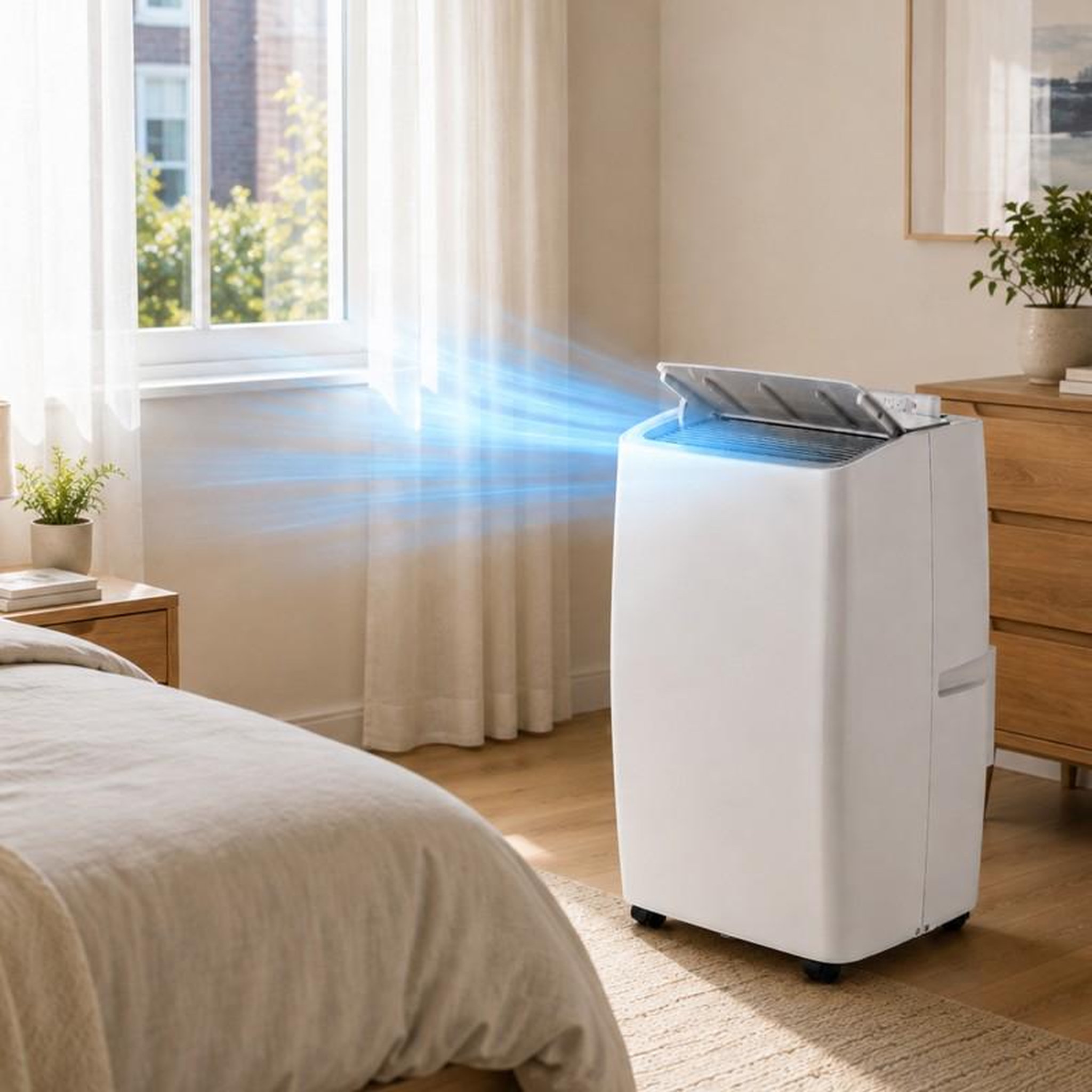 Voir la diapositive 3 : Climatiseur mobile - 12000 btu - wifi - froid et chaud