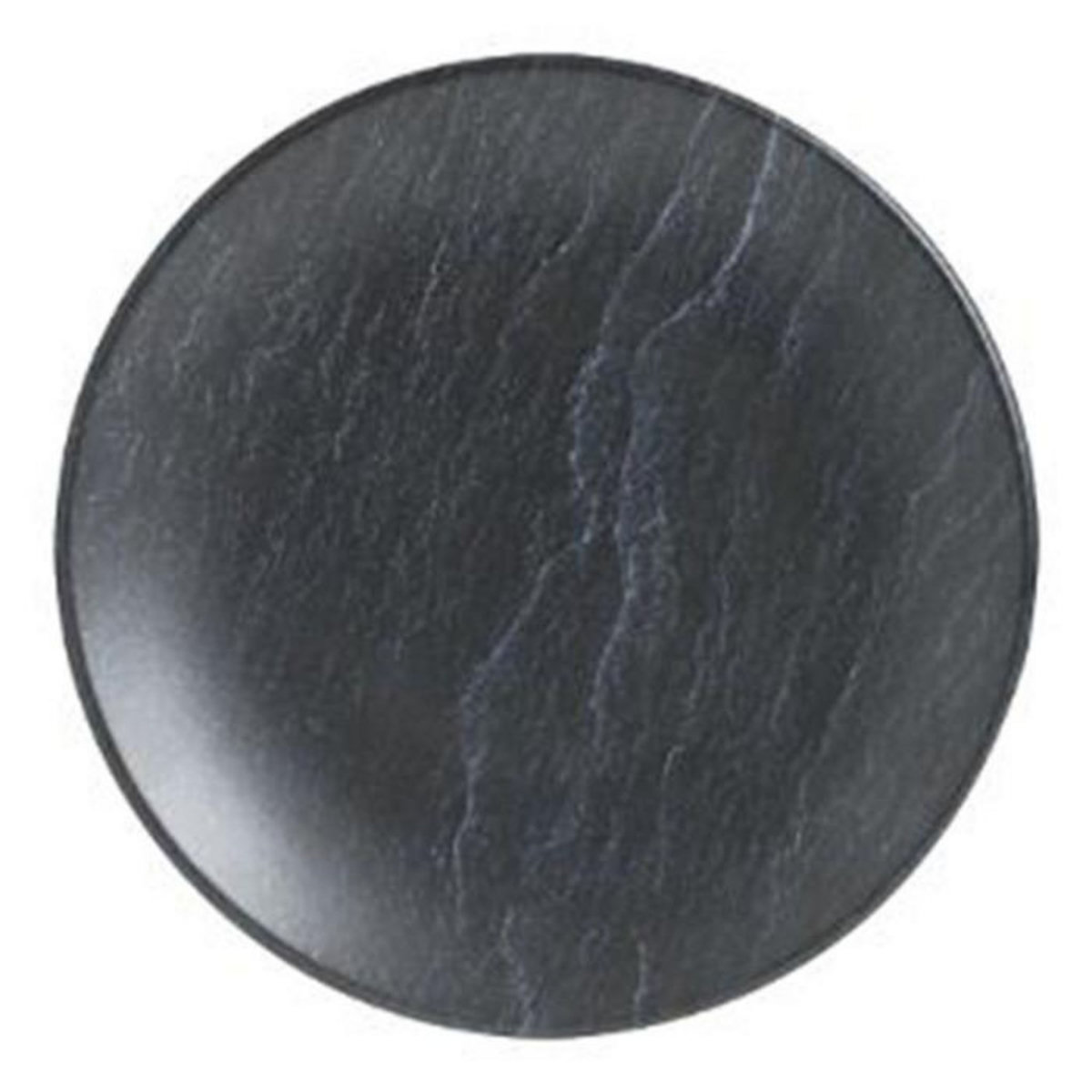 SECRET DE GOURMET Lot de 6 Assiettes à Dessert  Cadence  20cm Noir