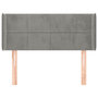 Voir la diapositive 3 : VIDAXL Tete de lit avec oreilles Gris clair 83x16x78/88 cm Velours