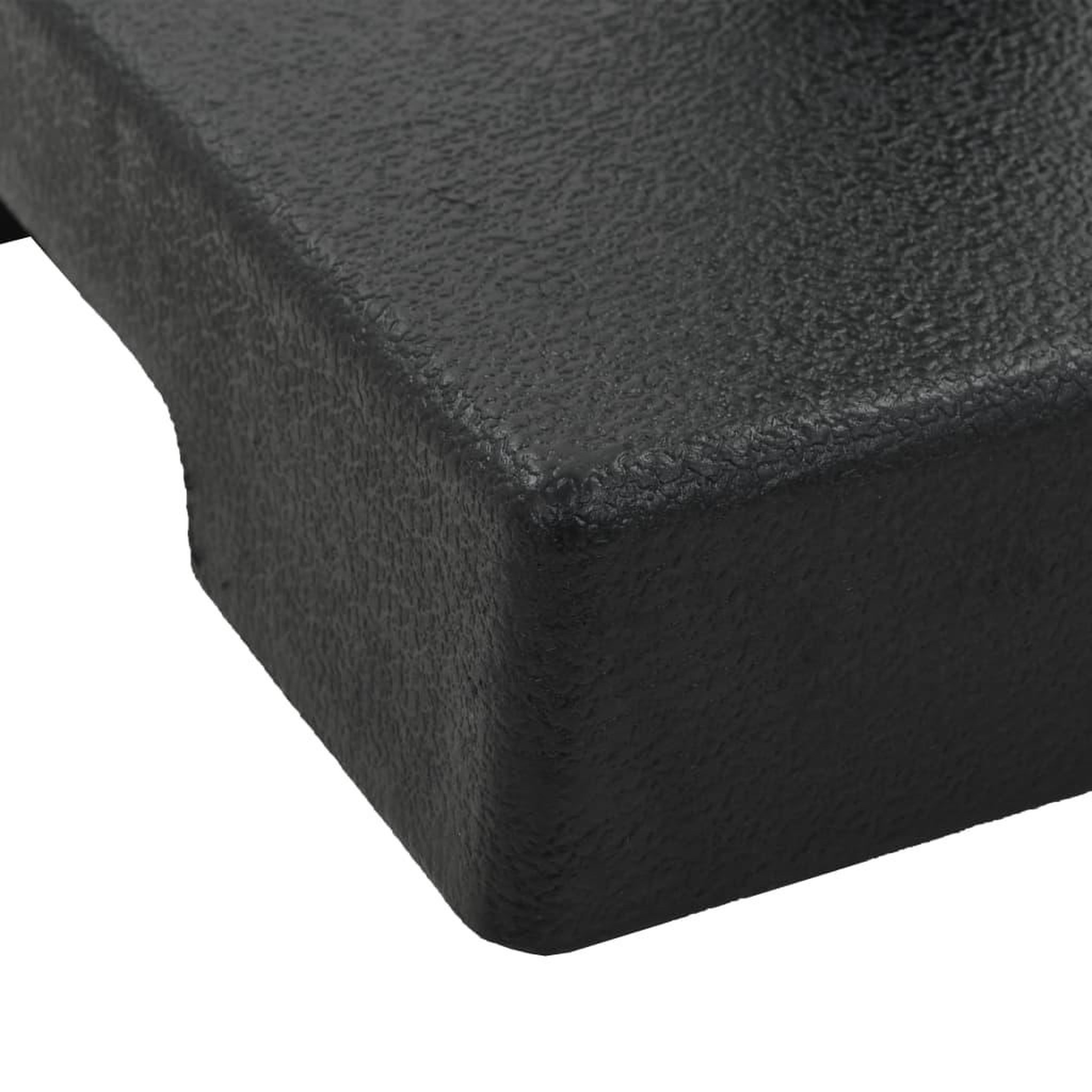 Voir la diapositive 4 : VIDAXL Socle carre de parasol Polyresine 8 kg Noir