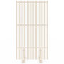 Voir la diapositive 3 : ID MARKET Paravent extérieur ajouré claustra décoratif 80 x 150 cm persiennes verticales métal beige