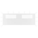 VIDAXL Paroi laterale de belvedere avec fenetres 6x2 m Blanc