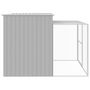 Voir la diapositive 4 : VIDAXL Niche pour chien avec cour gris clair 214x253x181 cm