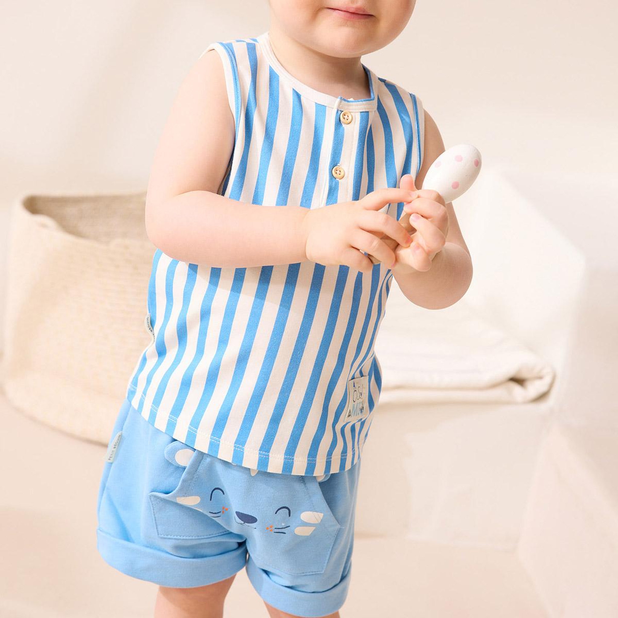 Voir la diapositive 5 : Petit Béguin Short bébé Biscarosse