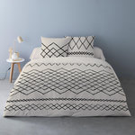 Dourev Housse de couette 240x220 MEHDI + 2 taies 100% coton