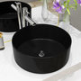 Voir la diapositive 1 : VIDAXL Lavabo rond Ceramique Noir 40 x 15 cm