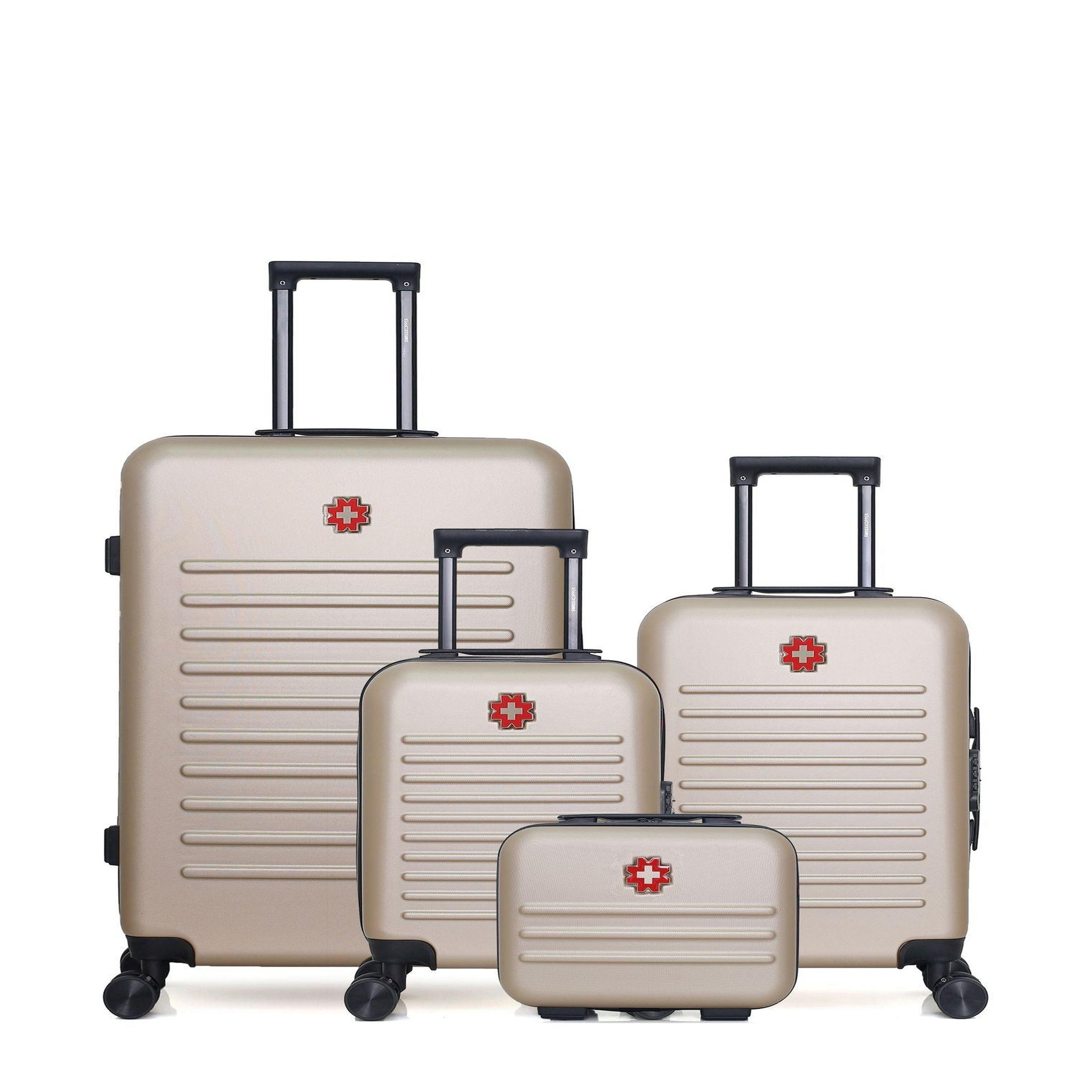 SWISS KOPPER Swiss kopper - lot de 4 - valises grand format, cabine, cabine xxs et vanity wil