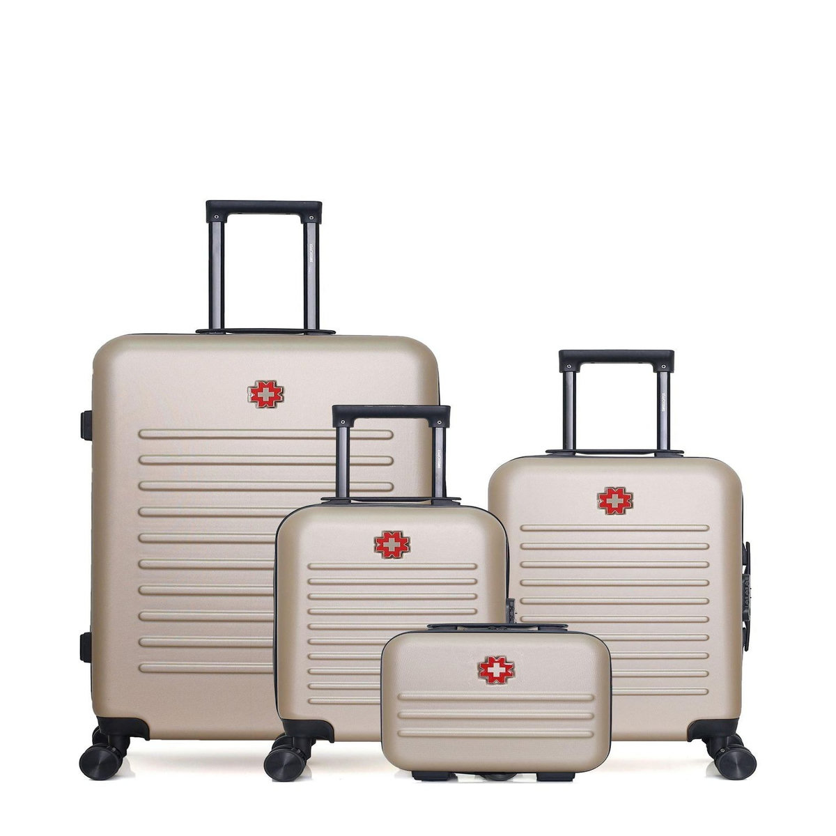 SWISS KOPPER SWISS KOPPER - LOT DE 4 - Valises grand format, cabine, cabine XXS et vanity WIL