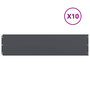 Voir la diapositive 2 : VIDAXL Bordures pelouse 10pcs anthracite 25x103cm acier lamine a froid