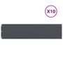 Voir la diapositive 2 : VIDAXL Bordures pelouse 10pcs anthracite 25x103cm acier lamine a froid