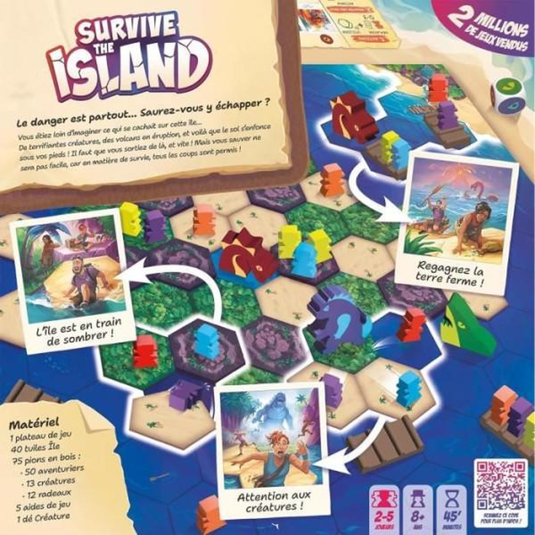 Voir la diapositive 3 : Asmodee Jeu de stratégie Asmodee Survive The Island