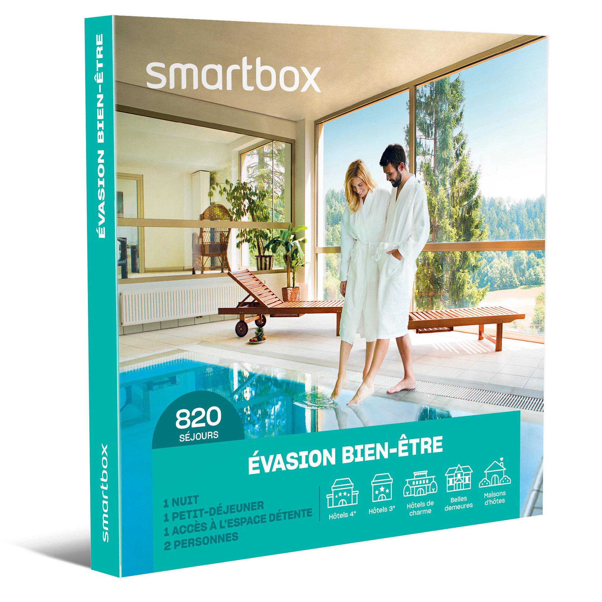 Voir la diapositive 1 : Smartbox Évasion bien-être - Coffret Cadeau Séjour