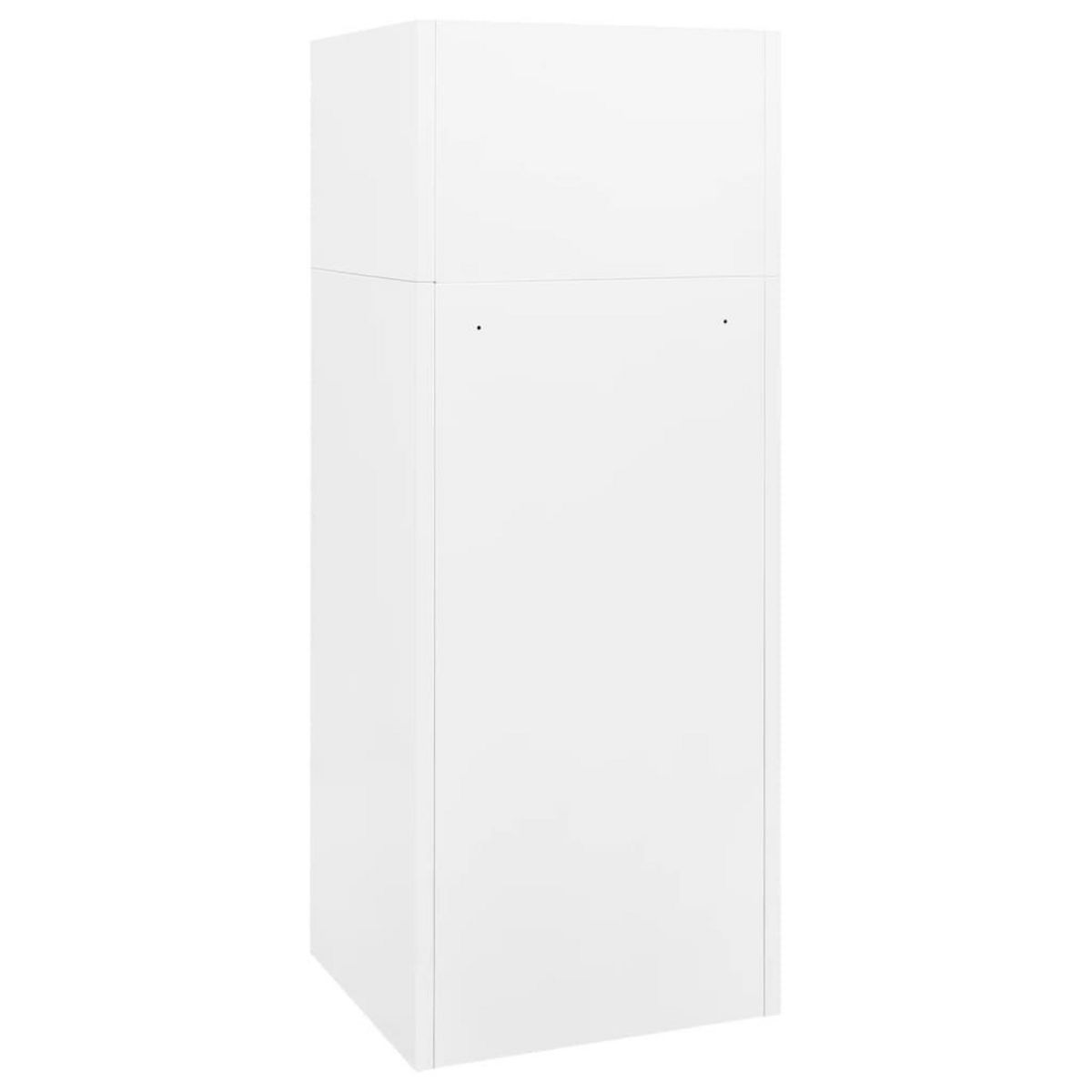 VIDAXL Armoire a selles Blanc 53x53x140 cm Acier