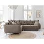 Voir la diapositive 2 : BEST MOBILIER Lena - canapé d'angle convertible - avec coffre - style scandinave - 5 places - gauche