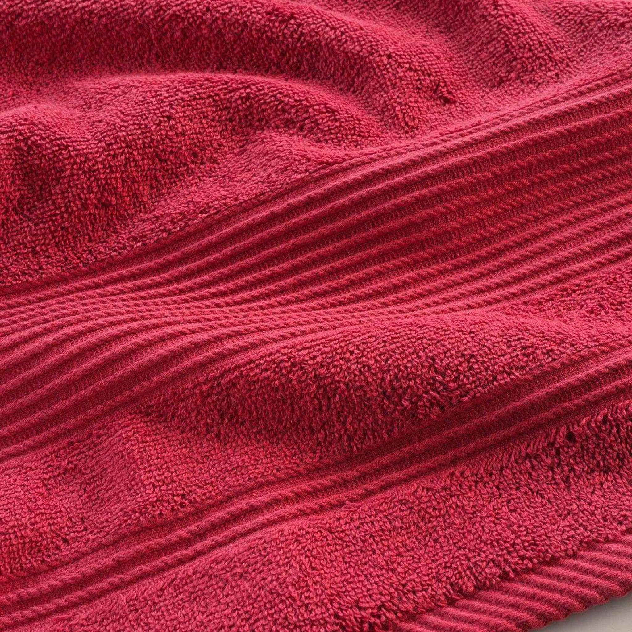 Voir la diapositive 4 : Douceur d'Intérieur Drap de bain  tendresse  90x150cm rubis