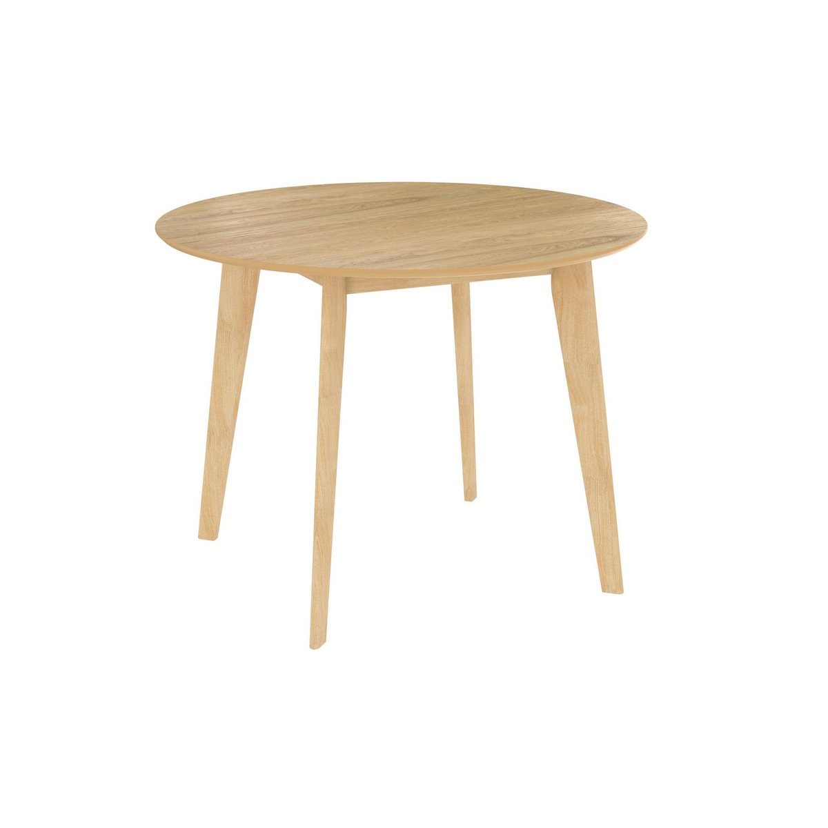 Rendez vous déco Table ronde 4 personnes en bois clair D100 cm - Réno