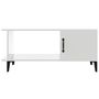 Voir la diapositive 3 : VIDAXL Table basse Blanc brillant 90x50x40 cm Bois d'ingenierie