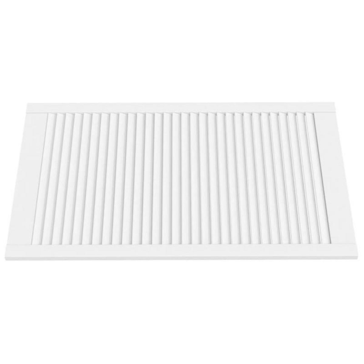 VIDAXL Portes d armoire à persiennes 4pcs blanc 99,3x59,4cm pin massif