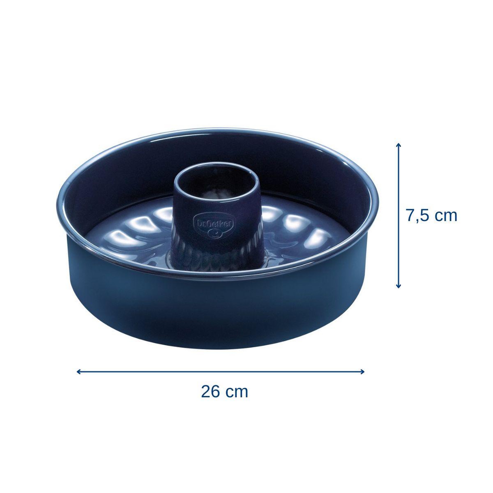 Voir la diapositive 3 : DR.OETKER Lot de 2 moules à manqué 26/26 cm en acier dr oetker back-liebe