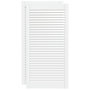 Voir la diapositive 2 : VIDAXL Portes d armoire à persiennes 2pcs blanc 99,3x49,4cm pin massif