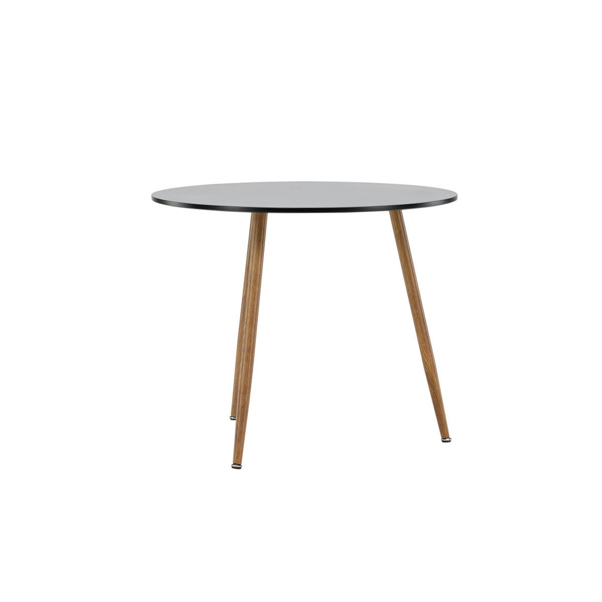 Voir la diapositive 2 : Paris Prix Table à manger ronde  polar  90cm noir