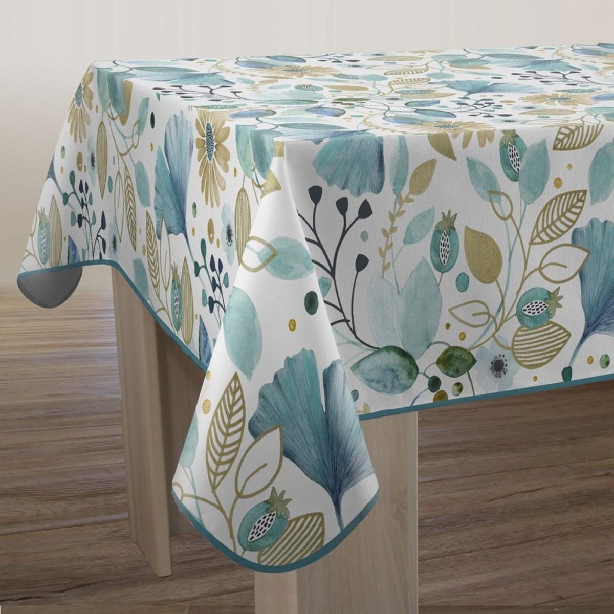 Kaliss Nappe rectangulaire antitache 150x240 cm Ginkgo