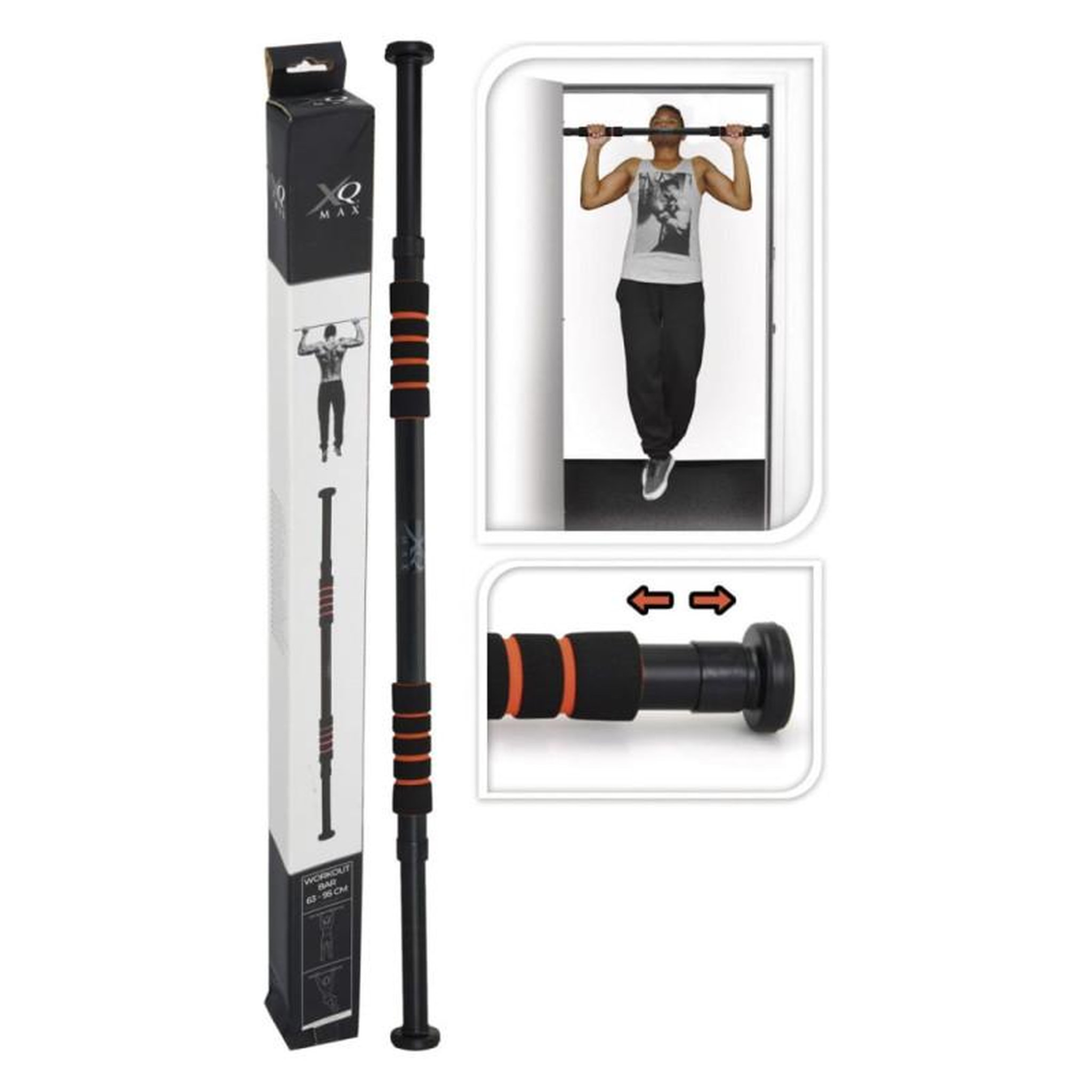 Voir la diapositive 3 : XQ MAX XQ Max Barre extensible de porte d entraînement 63 95 cm