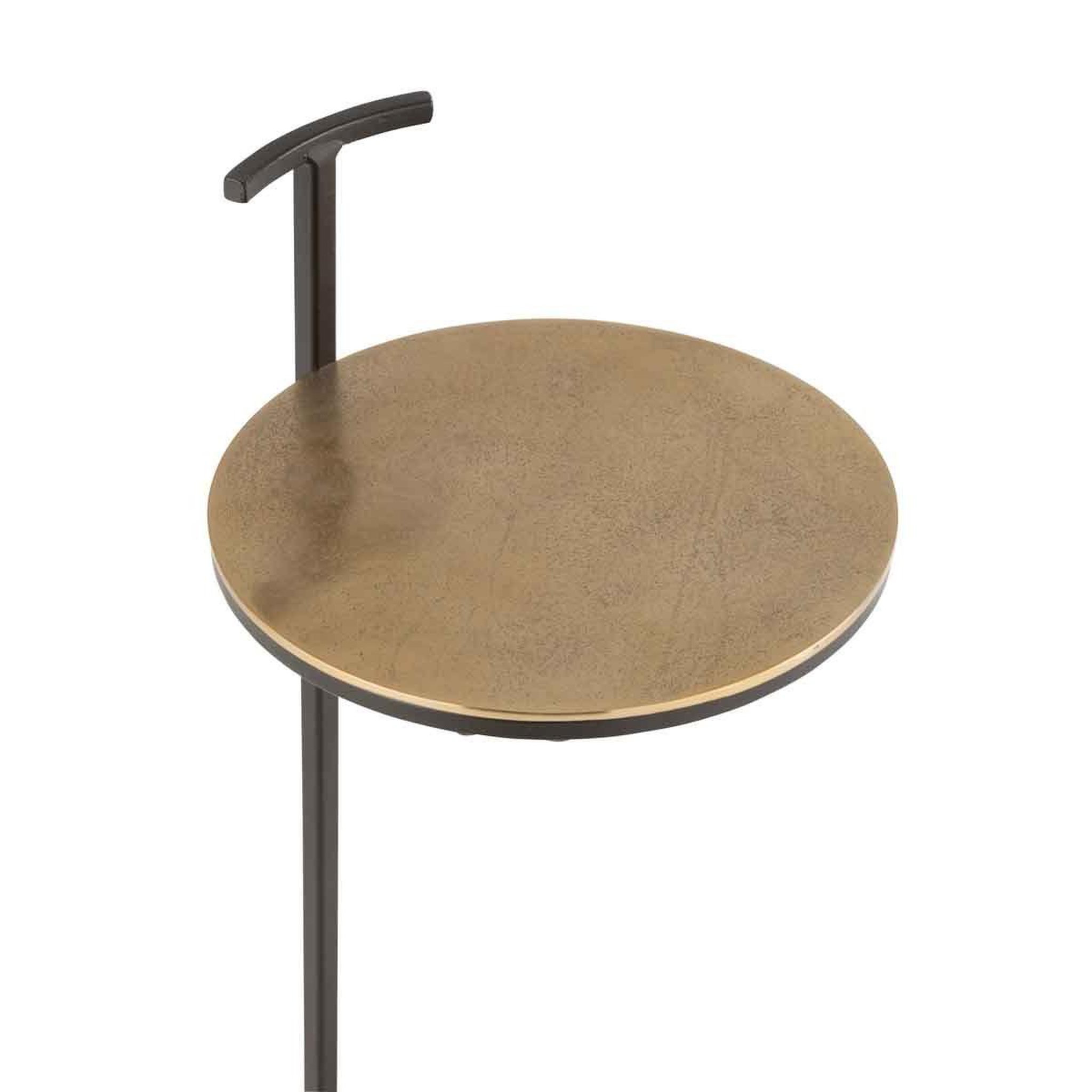Voir la diapositive 2 : J-LINE Table d'appoint design en métal  toni  65cm or