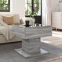 Voir la diapositive 4 : VIDAXL Table basse avec LED sonoma gris 50x50x45 cm bois d'ingenierie