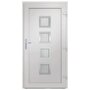 Voir la diapositive 5 : VIDAXL Porte d'entree Blanc 98x200 cm PVC