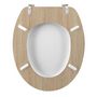 Voir la diapositive 3 : Paris Prix Abattant WC Déco  Havane  46cm Blanc