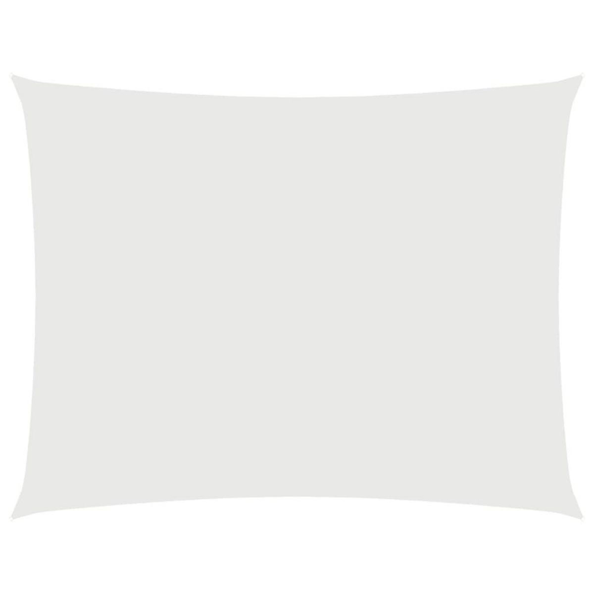 VIDAXL Voile de parasol tissu oxford rectangulaire 2x3 m blanc