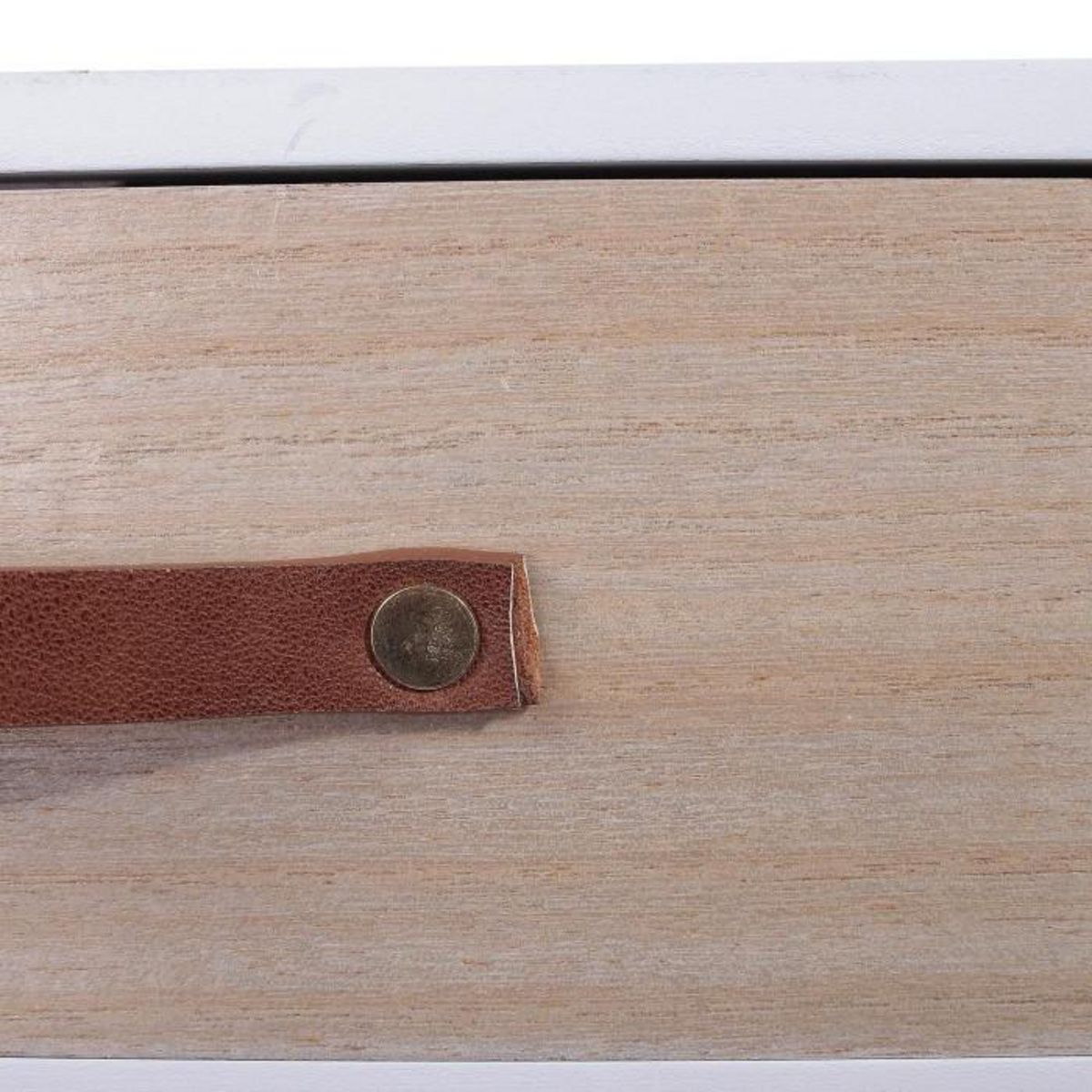 Paris Prix Table de Chevet 1 Tiroir  Pueda  48cm Blanc