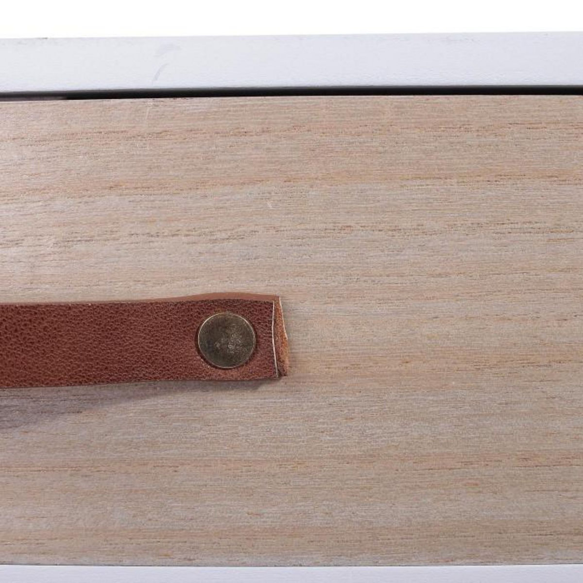 Paris Prix Table de Chevet 1 Tiroir  Pueda  48cm Blanc